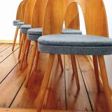 Set of five chairs, design. A. Suman, Tatra Nabytok, Czechoslovakia, 60s