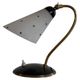 Mid-century bedside lamp in black metal and brass, 1950s, Germany