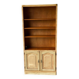 French vintage wooden bookcase