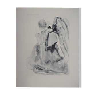 Salvador Dali: Divine Comedy, The Angel, Signed engraving