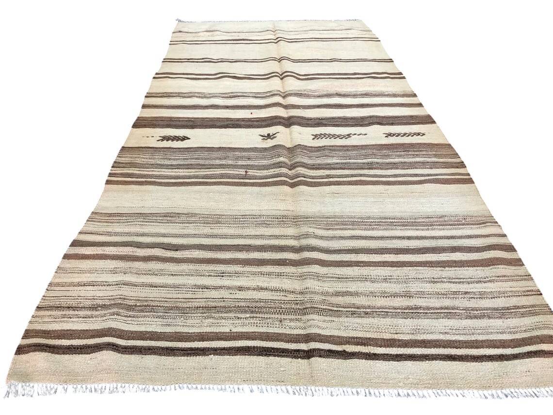 Oushak Vintage Neutral Wool Rug