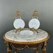 Kmp Berlin Porcelain Flatware and Dessert Plates Set, 20th Century