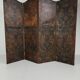 Late 18th-century Belgian embossed leather folding screen – after Daniel Marot