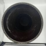 Black vase M/V floral patterns