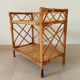 Bamboo and rattan shelf side table by Audoux and Minnet 1950s