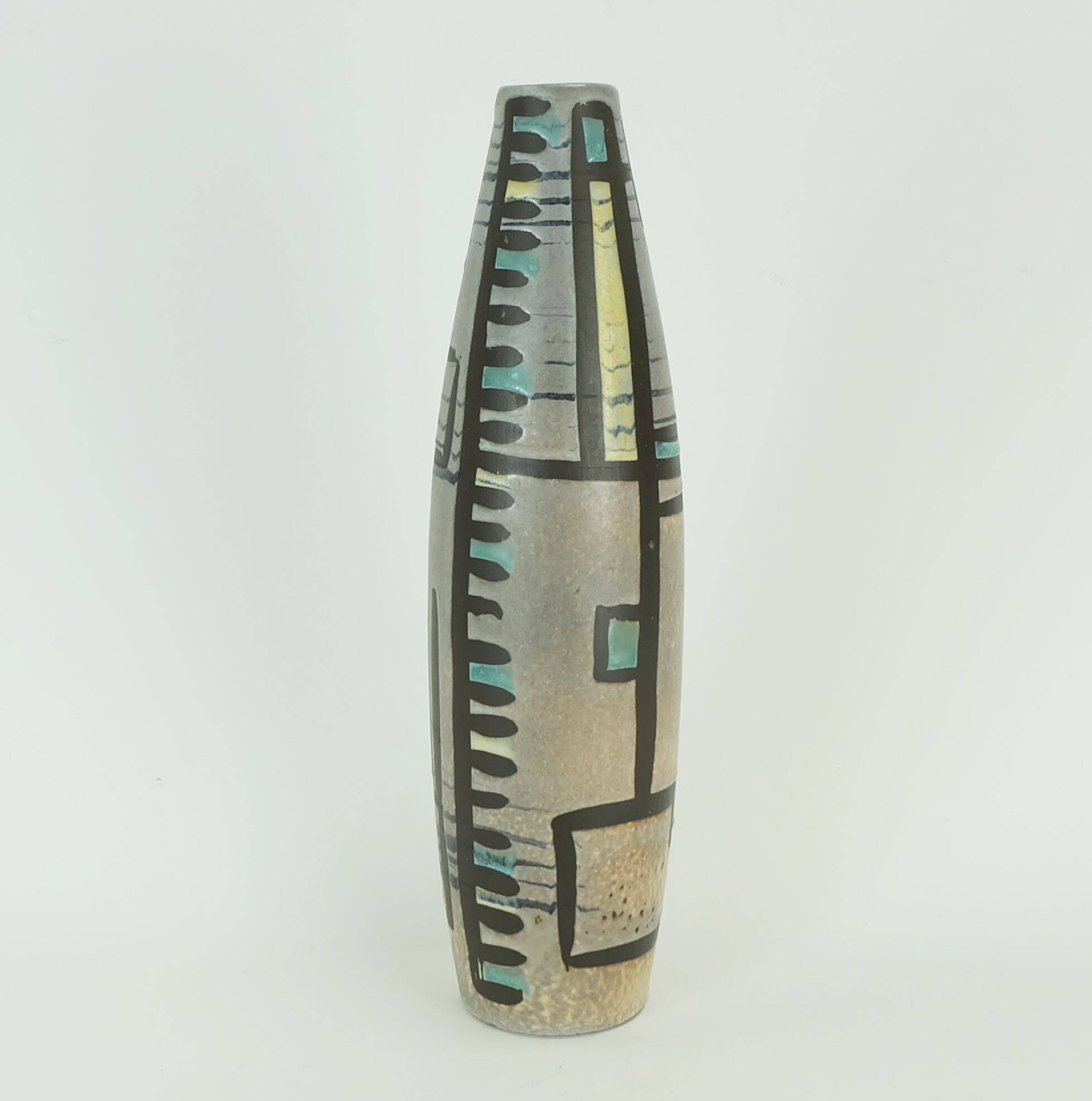 Elegant mid century modern marei ceramic vase late 1950s model 123 32