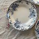 Set of 4 flat ironstone plates by Hippolyte Boulenger