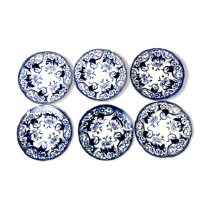 6 assiettes dessert creil