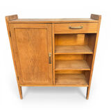 Parisian buffet, raw oak, compass legs, 1950.