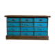 Meuble de métier 12 tiroirs bleu