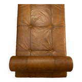 Daybed cuir marron style scandinave