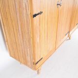 Audoux Minet style rattan wardrobe