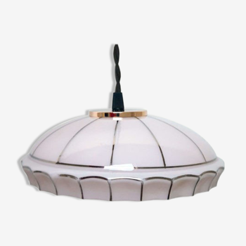 Pink art deco pendant lamp