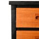 Bureau vintage avec détails noirs
