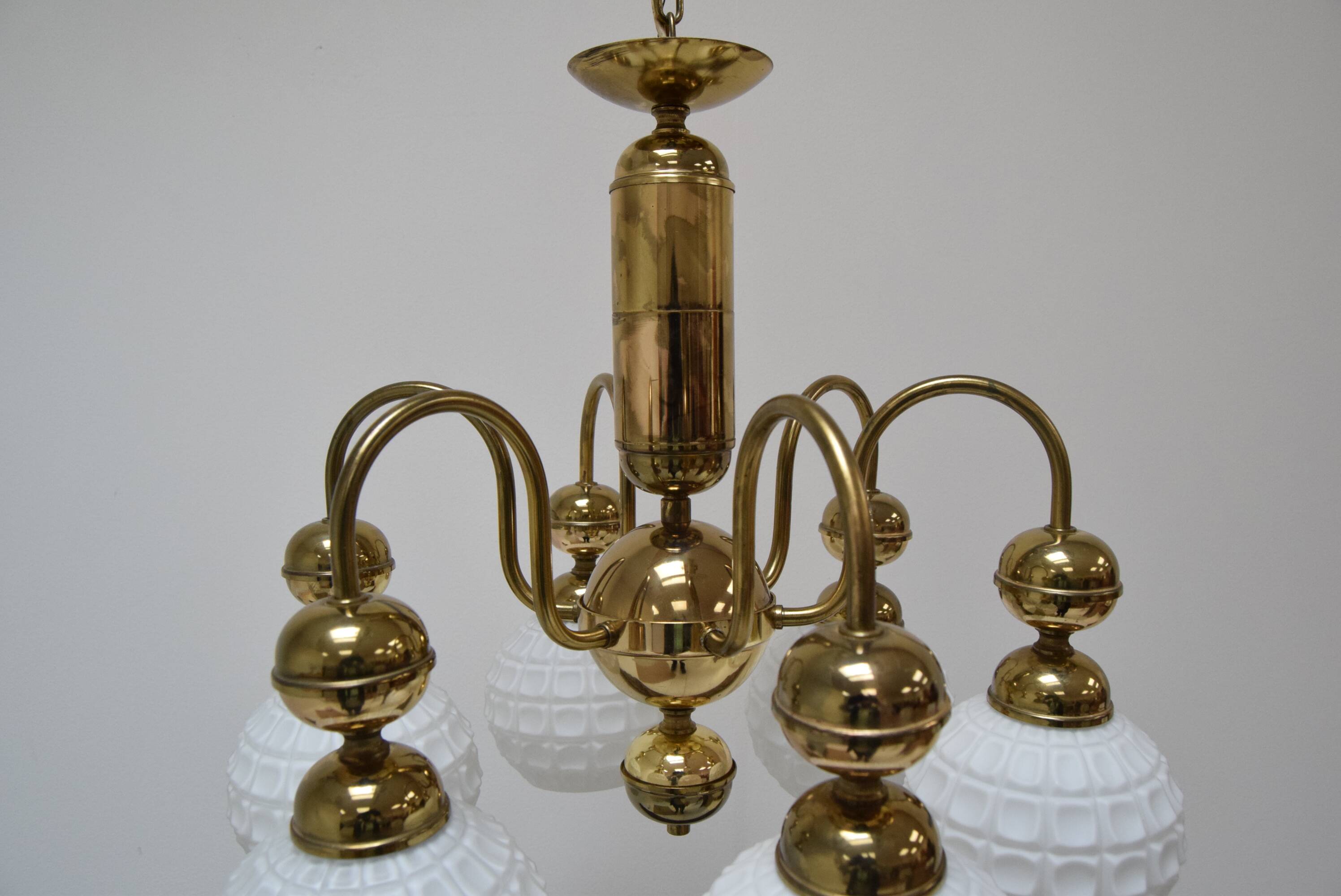 Mid-century Chandelier by Kamenicky Senov, Czechoslovakia, 1970's.