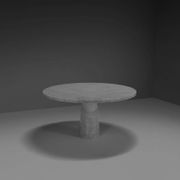 Table à manger originale « Eros » en marbre de Carrare par Angelo Mangiarotti, Italie