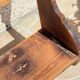 Old wall shelf in wood