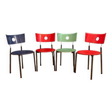 Vintage dining chairs from Kusch+Co, 1970s, set of 4