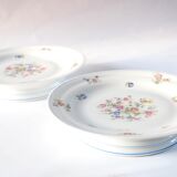 Flowered porcelain compotier