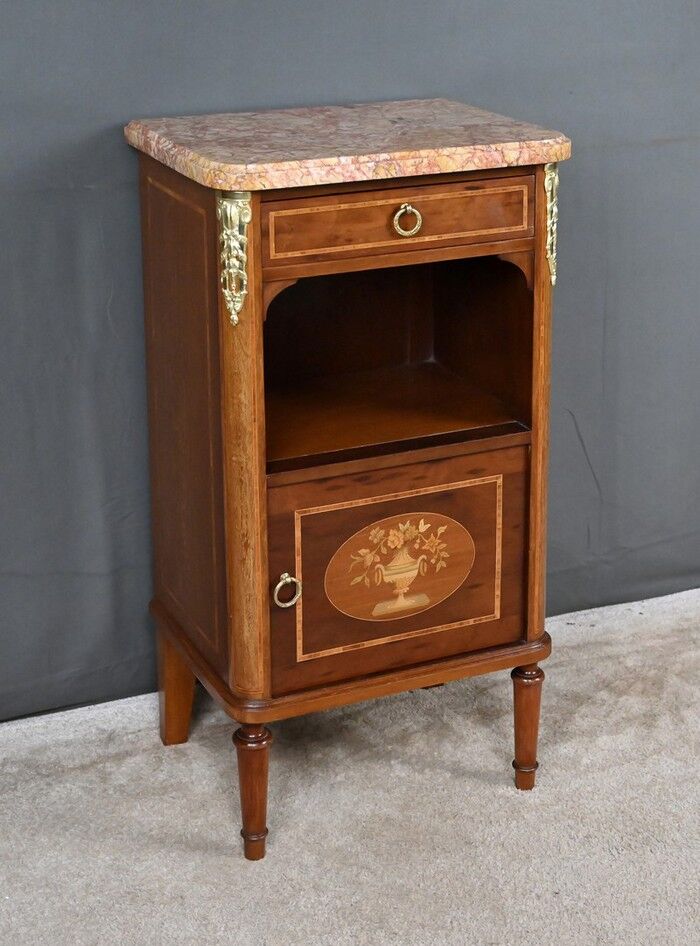 Small living room piece in marquetry, Louis XVI style – early 20th century
