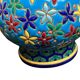 Vase cornet Longwy en faïence émaillée à décor flora,l début XXème