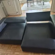 B&B Italia - Andy '13 - Paolo Piva - Sofa design in black natural leather