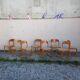 Baumann sleigh chairs, set of 8
