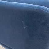 Fauteuil pivotant SITS Amy en tissu bleu