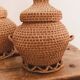 Set of vintage baskets in handmade wicker • Decorative pieces