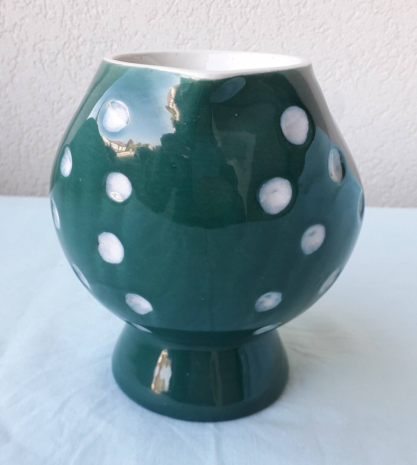 Spotty milk jug