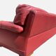 Vintage Roche Bobois red leather sofa