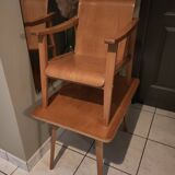 Children's armchair and desk in beech