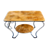 Double-plated chrome console