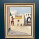 Swedish Oil on Canvas – “Southern Street” by J. Erix