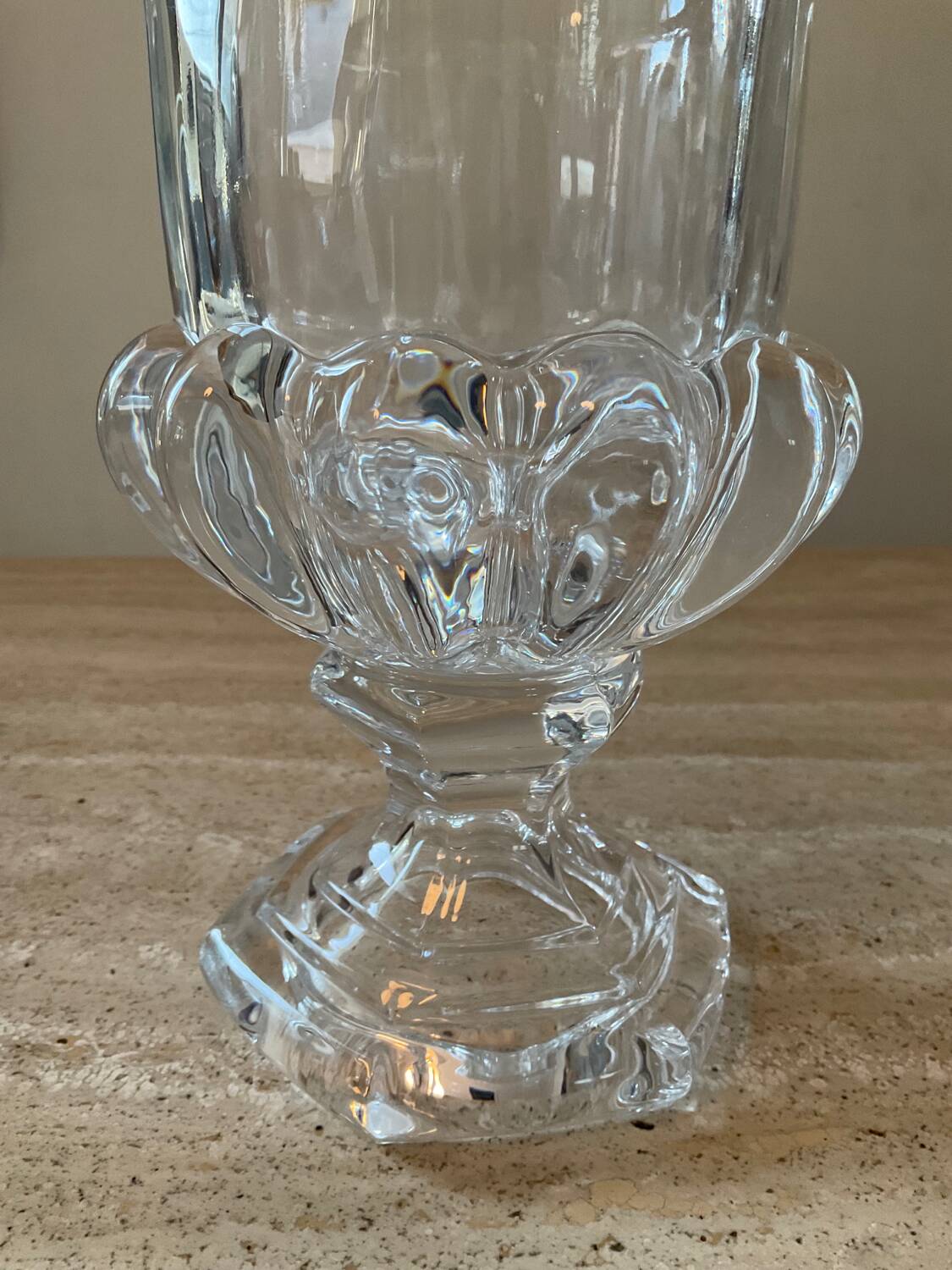Paire de vase Médicis en cristal