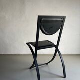 4 Black Sinus Chairs by Karl Friedrich Förster | Germany | 1990s