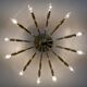 Angelo Lelli Mid-Century Modern Italian Brass Wall Lamp for Arredoluce, 50