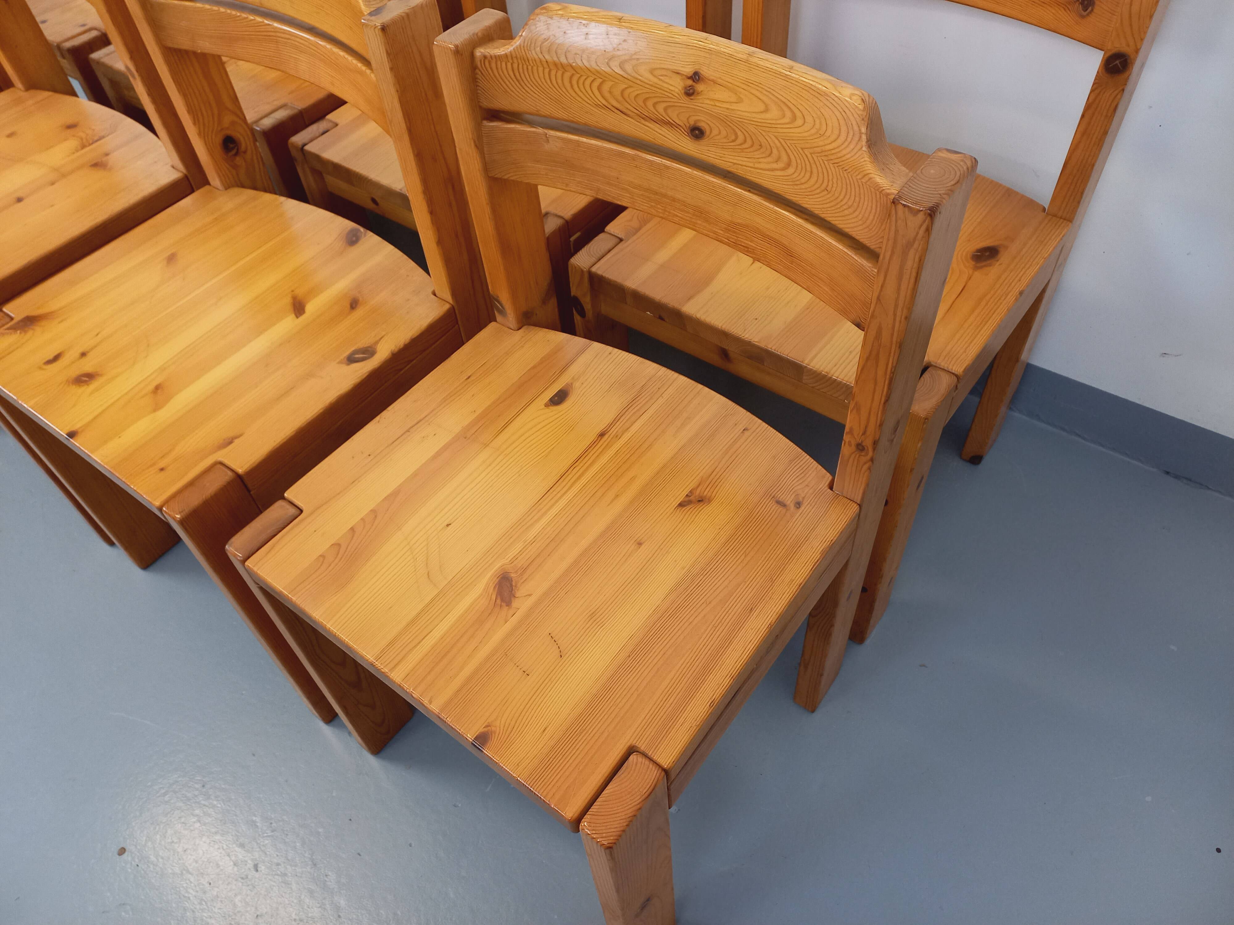 Set of 8 vintage Scandinavian chairs by Ilmari Tapiovaara for Asko in pine