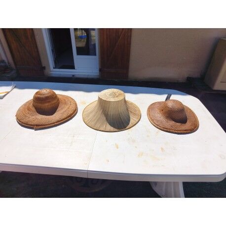 3 Asian hats