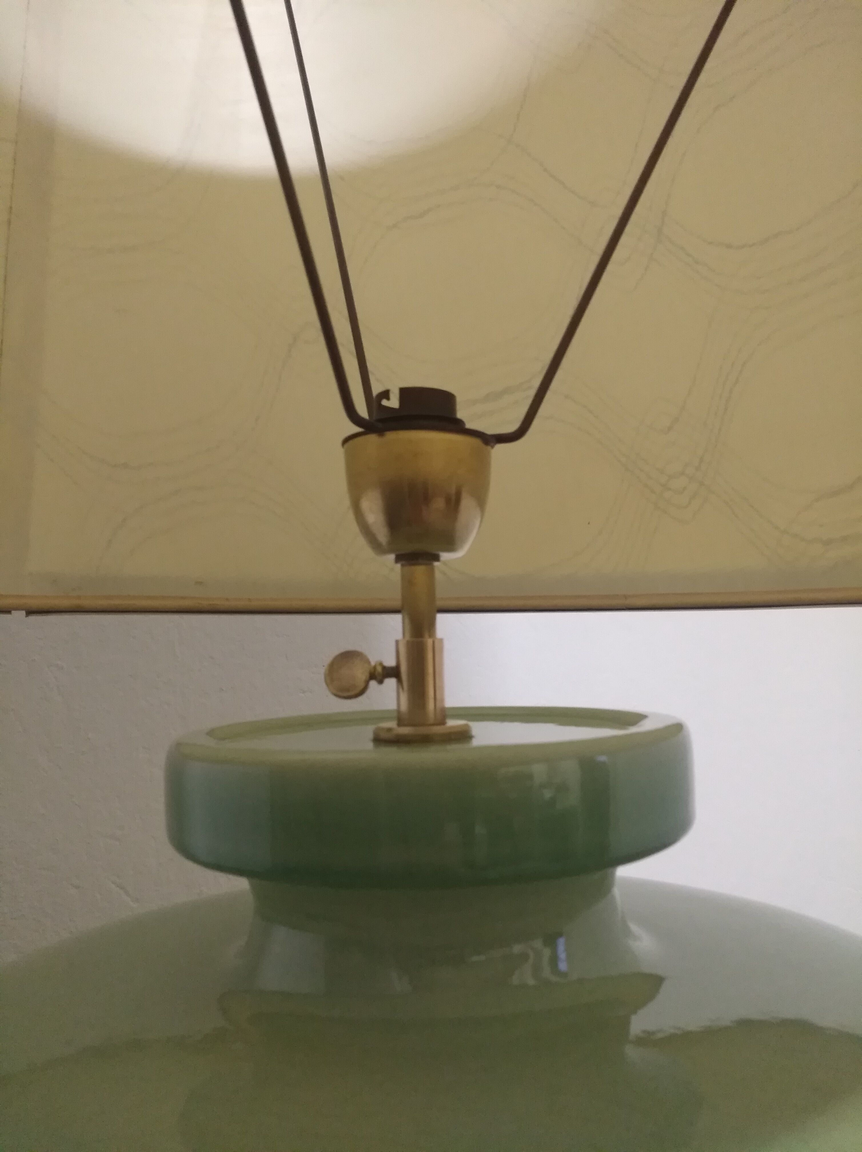 Charolles earthenware lamp from the 70s/80s