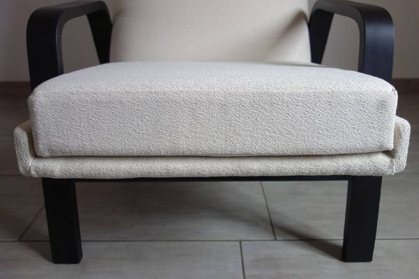 Fauteuil Steiner restauré design ARP années 50