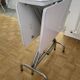 Table de cuisine pliable en formica gris et blanc