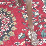 Large bistro table with cast iron legs and cherry top