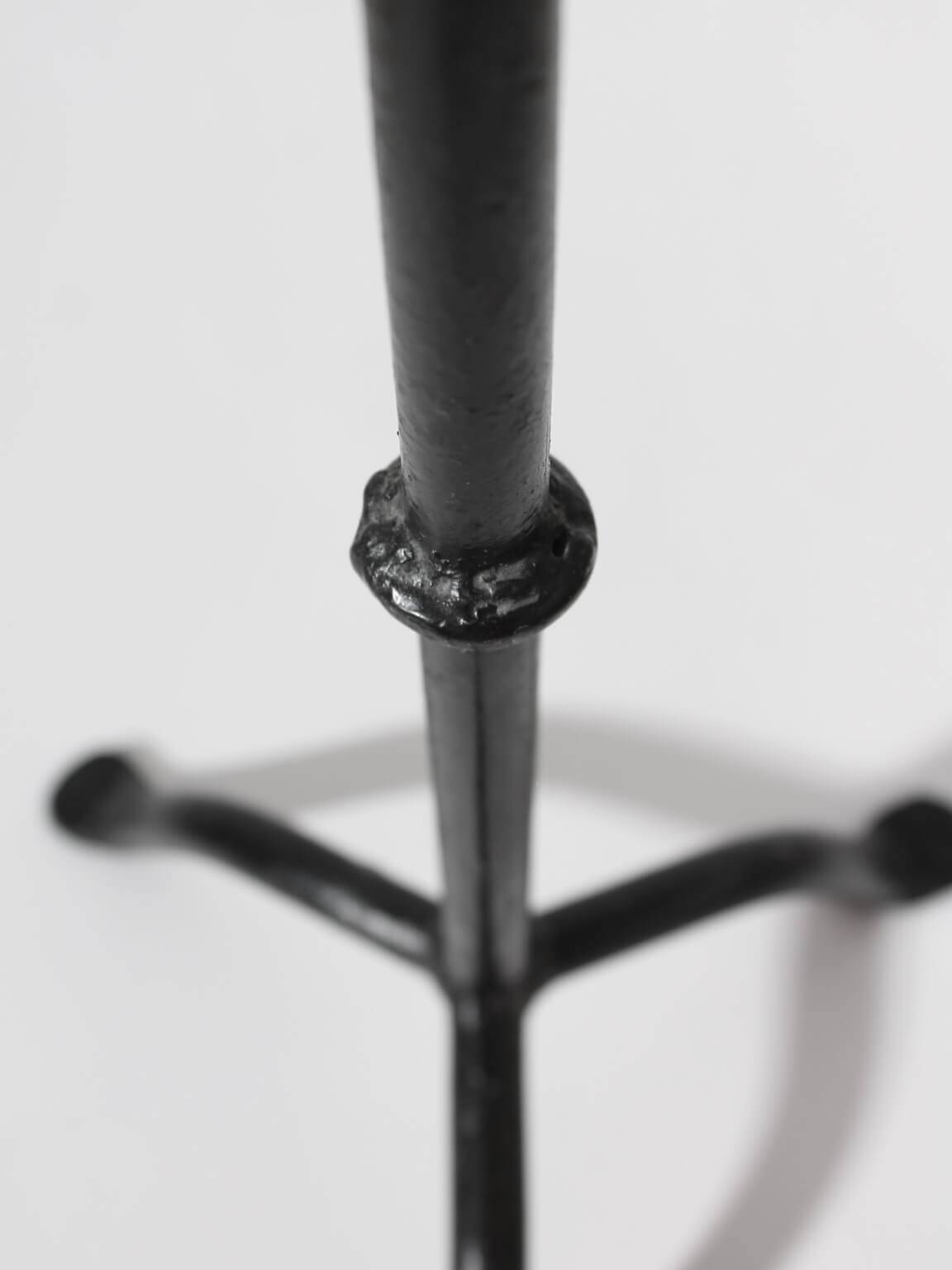 Cast Iron Black Floor Candle Holder