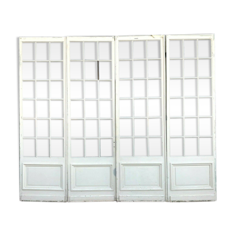 Separation doors has four fronts Small bevelled tiles 20th century