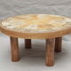 Vintage ceramic coffee table by Vallauris by R Leduc