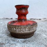 Fat Lava enamelled ceramic candlestick
