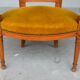 Paire de fauteuils style Directoire en merisier velours
