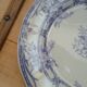 3 antique flat plates in ironstone