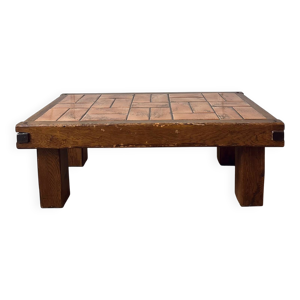 Table basse en chêne - milieu